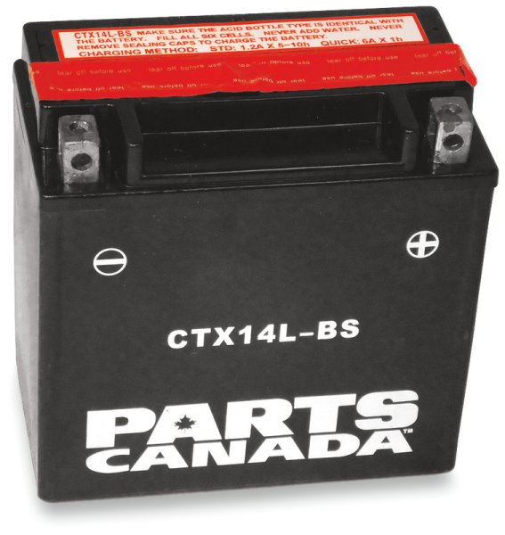 (image for) PARTS UNLIMITED BATTERIES AGM Battery YTX14L-BS