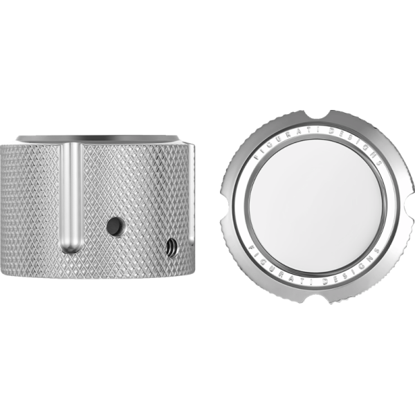 (image for) FIGURATI DESIGNS Axle Nut Cover Mirror Polished Smooth