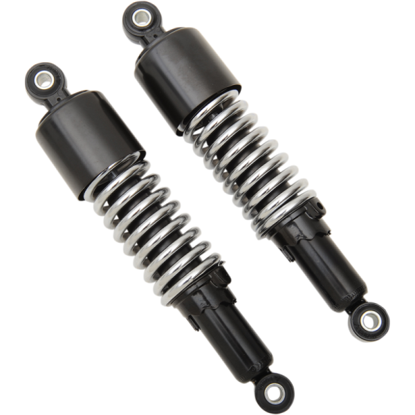 (image for) EMGO Custom Shorty Shocks - Black Body / Chrome Spring