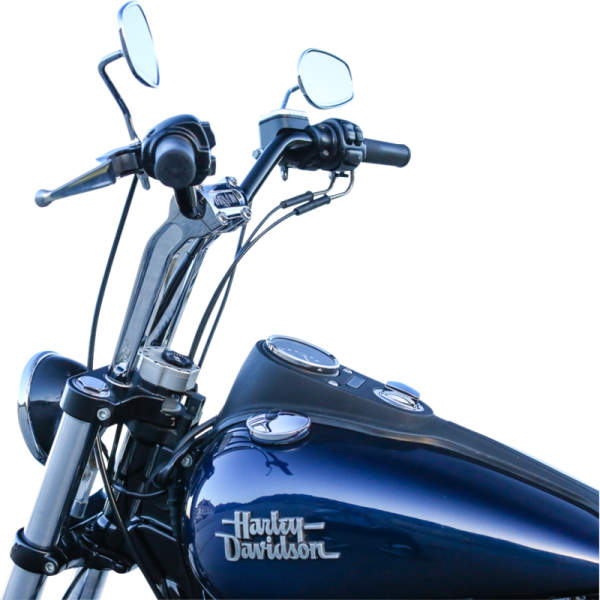 (image for) Thrashin Supply Co. Pullback Riser 9 1/2" w/o Gauge Cutout Chrome