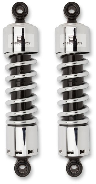 (image for) Progressive Suspension 412 Series Standard Shock Chrome 12"
