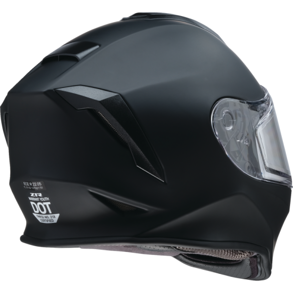 (image for) Z1R Youth Warrant Snow 2.0 Helmet, Flat Black, Size M