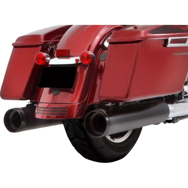 (image for) Rinehart Racing DBX45 Slip-On Mufflers, Black with Tradition Black End Caps