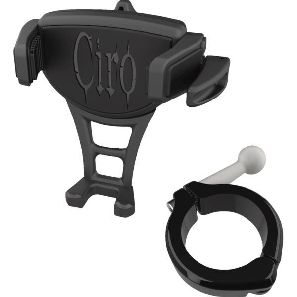 (image for) CIRO LLC Constrictor Phone Holder - Black w/ Black 1 1/2” Aluminum Clamp