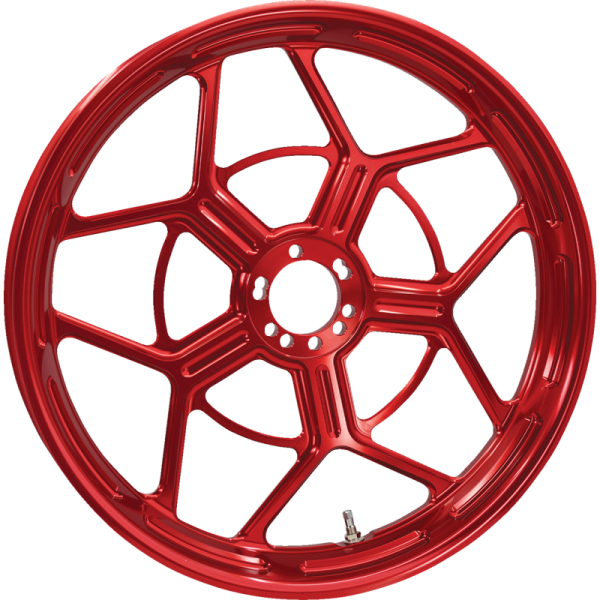 (image for) Arlen Ness Speed-5 Front Rim Red 19" x 3.25"