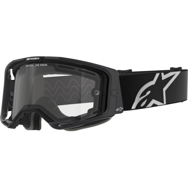 (image for) ALPINESTARS GOGGLES Alpinestars Vision 8 Goggle, Corp Black/Black with Clear Lens