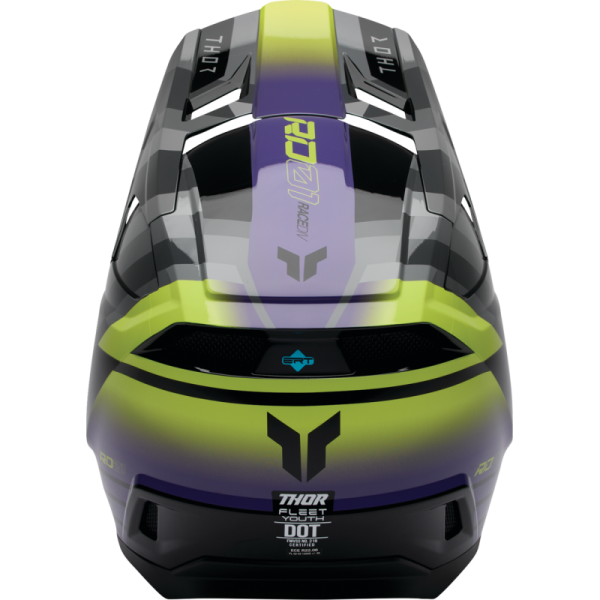 (image for) Thor Youth Fleet Helmet - Camber Black/Purple - Size S