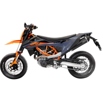 (image for) LV ONE EVO Black stainless steel Slip-On for KTM 690 Enduro R/SMC R INOX 19-24
