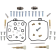 (image for) Carburetor Repair Kit for Yamaha XVS650 V Star 06-16