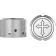 (image for) Front Axle Nut Cover - Mirror polished w/ cross