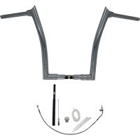 (image for) Fat Baggers Pointed Top EZ Install Handlebar 16" Chrome