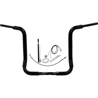 (image for) Fat Baggers Round Top EZ Install Handlebar 16" Gloss Black