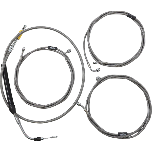 (image for) LA Choppers Stainless Standard Cable Kit (18-20in Bars)