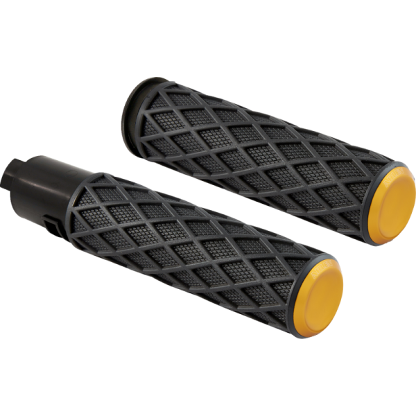 (image for) Arlen Ness Diamond Grips - Gold Anodized