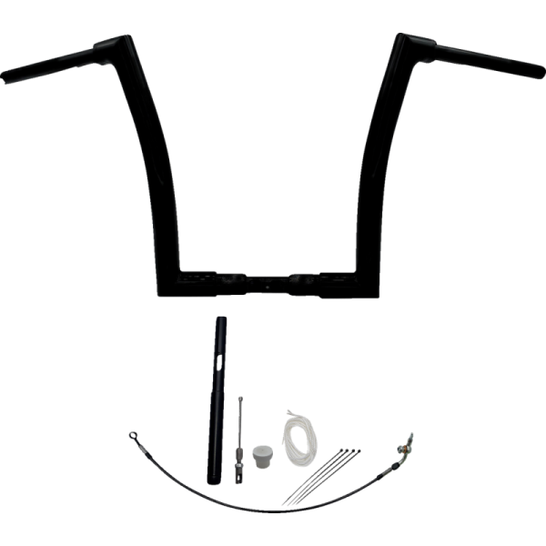 (image for) Fat Baggers Flat Top EZ Install Handlebar 14" Gloss Black