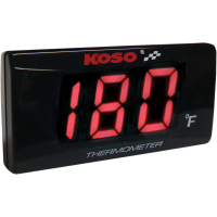 (image for) Super Slim Water Temperature Gauge - Red Digits