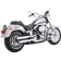 (image for) Vance & Hines 3" Round Twin Slash PCX™ Slip-On Mufflers - Chrome