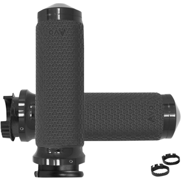 (image for) AVON GRIPS Memory Foam Grips - Black Anodized