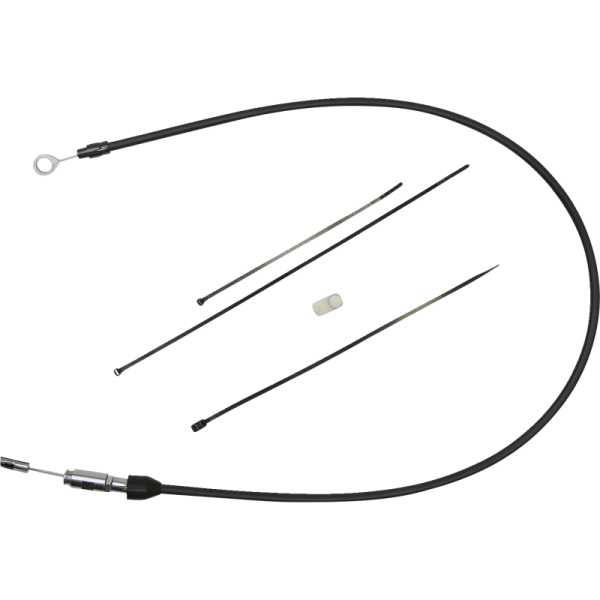 (image for) Drag Specialties Quick Connect Upper Clutch Cable, Black/Black, 56"