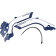 (image for) Acerbis X-Grip Frame Guard - HUSQVARNA TC/TE/FC 19-22 - Blue/white