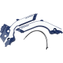 (image for) Acerbis X-Grip Frame Guard - HUSQVARNA TC/TE/FC 19-22 - Blue/white