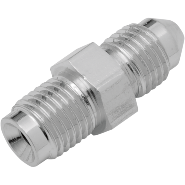 (image for) Drag Specialties Chrome Fitting AN-3 male x 3/8" inverted flare straight