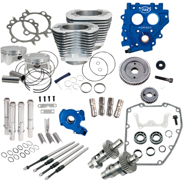 (image for) S&S CYCLE S&S 100" Power Package - Silver, Gear Drive