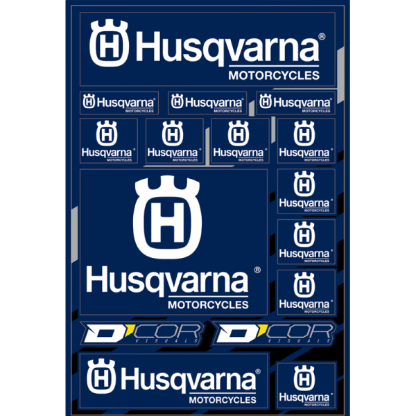 (image for) D'COR VISUALS Husqvarna Decal Sheet