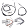 (image for) Burly Brand Black Handlebar Cable/Line Install Kit, For 18" Ape hanger bar
