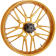 (image for) Arlen Ness Forged Billet Front Rim, 19" x 3.25", Split-Spoke Gold