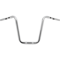 (image for) Chrome 1 1/4" Twin Round Handlebars, 14" End Rise