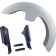 (image for) Thicky Super-Lite Front Fender - 19" Wheels, Composite with Black Debris Guards