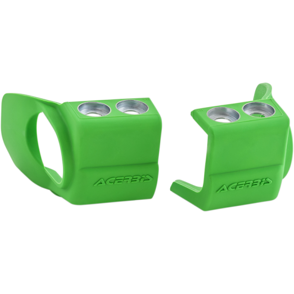 (image for) Acerbis Lower Fork Cover Sets/Shoe Protectors for Inverted Forks - Green (shoe protector)
