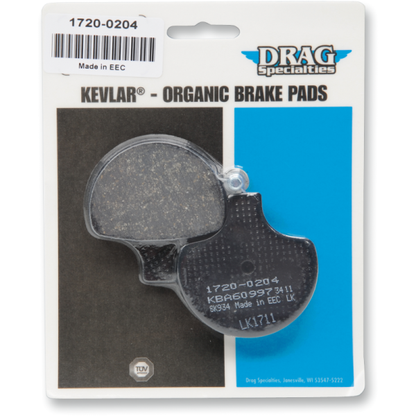 (image for) Drag Specialties Organic Aramid Fiber Brake Pad 1720-0204
