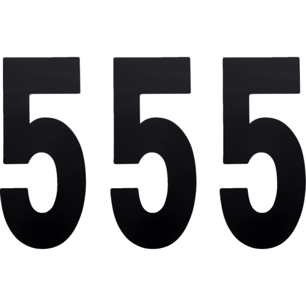 (image for) FACTORY EFFEX Standard Numbers - 8" Black - No. 5