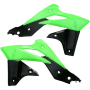 (image for) Acerbis Radiator Shrouds/Louvers - Black/green