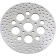 (image for) Drag Specialties Polished Stainless Steel Drilled Front Brake Rotor 11.5"