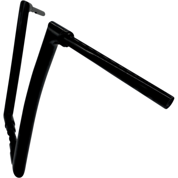 (image for) FAT BAGGERS INC EZ Install Flat Top Handlebar - Gloss Black, 16” Rise