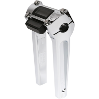 (image for) Thrashin Supply Straight Riser Kit, Chrome, 8" w/ gauge cutout