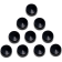 (image for) 3/8" Hex Bolt/Nut Cover, Black