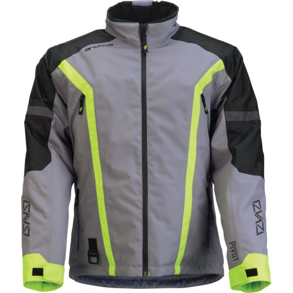 (image for) ARCTIVA Men's Pivot 8 Insulated Jacket - Gray/Hi-Viz, Size 2X