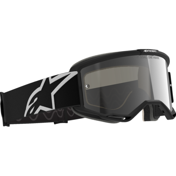 (image for) ALPINESTARS GOGGLES Alpinestars Vision 5 Goggles - Corp Black/White (Mirror Silver Lens)