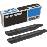 (image for) Slashdown Slip-On Mufflers, Matte Black, 4"