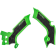 (image for) Acerbis X-Grip Frame Guard - KAWASAKI KX450 19-23 - Green/black