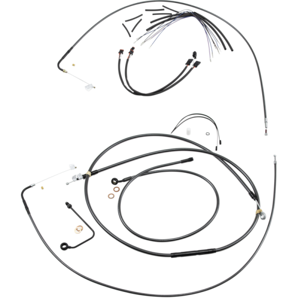 (image for) MAGNUM Black Pearl Handlebar Installation Kit (10" Apes)