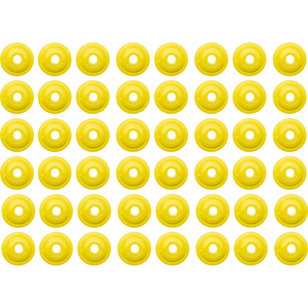 (image for) WOODYS Round Digger Support Plate, Hi-viz Yellow (48 Pk.)