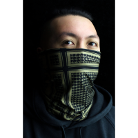 (image for) Polyester Motley Tube - Houndstooth coyote tan