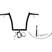 (image for) EZ Install Gloss Black 14" Pointed Top Handlebar Kit