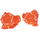 (image for) Acerbis X-Power Engine Cover Kit - Orange 16