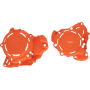 (image for) Acerbis X-Power Engine Cover Kit - Orange 16